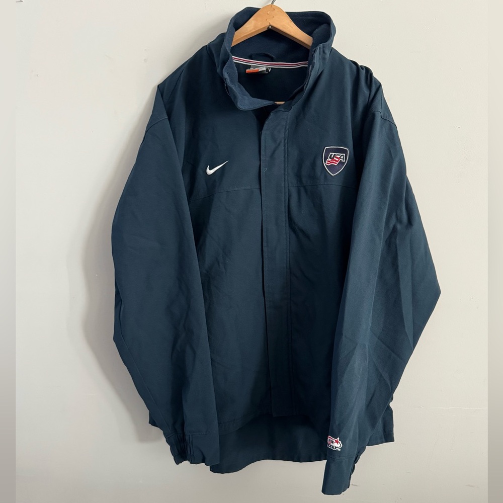 Vintage Bauer Men's Dark Blue Hockey Windbreaker